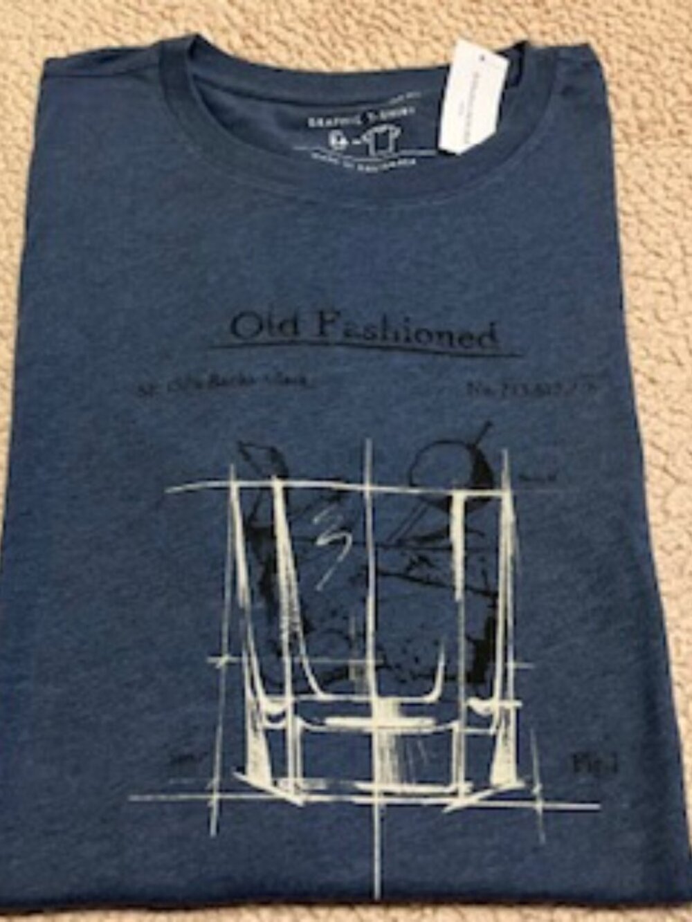 Banana Republic NWT "Old Fashioned" T-Shirt Size L Tall